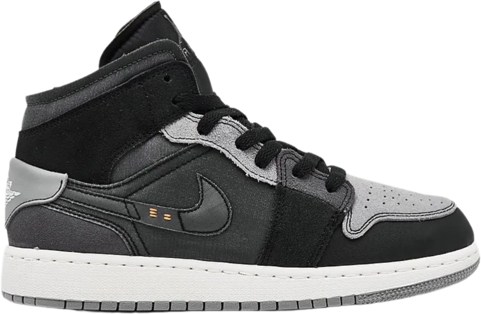 Air Jordan 1 Mid Se Craft Gs Inside Out Black