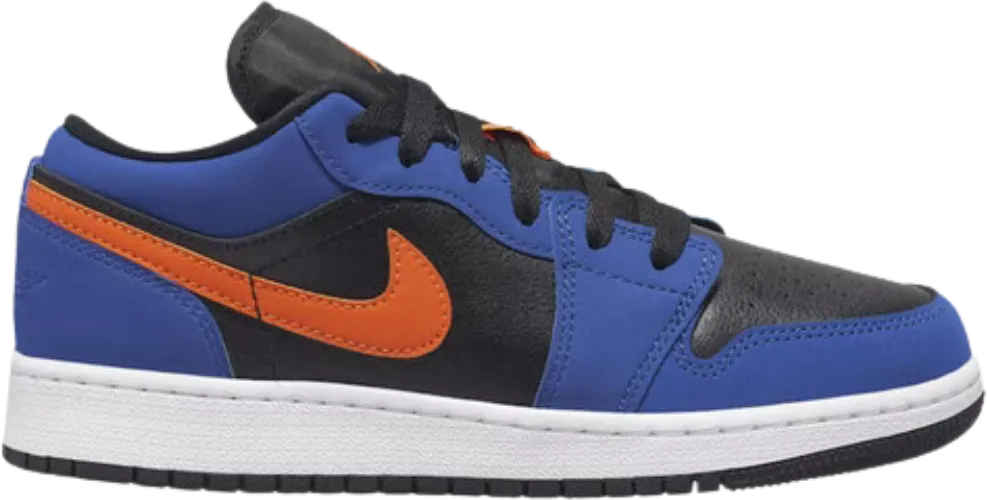 Jordan 1 Low Black Blue Orange Gs