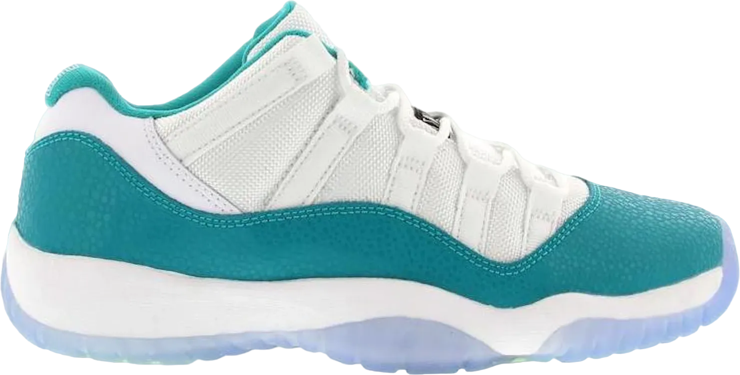 Jordan 11 Retro Low Aqua Safari Gs