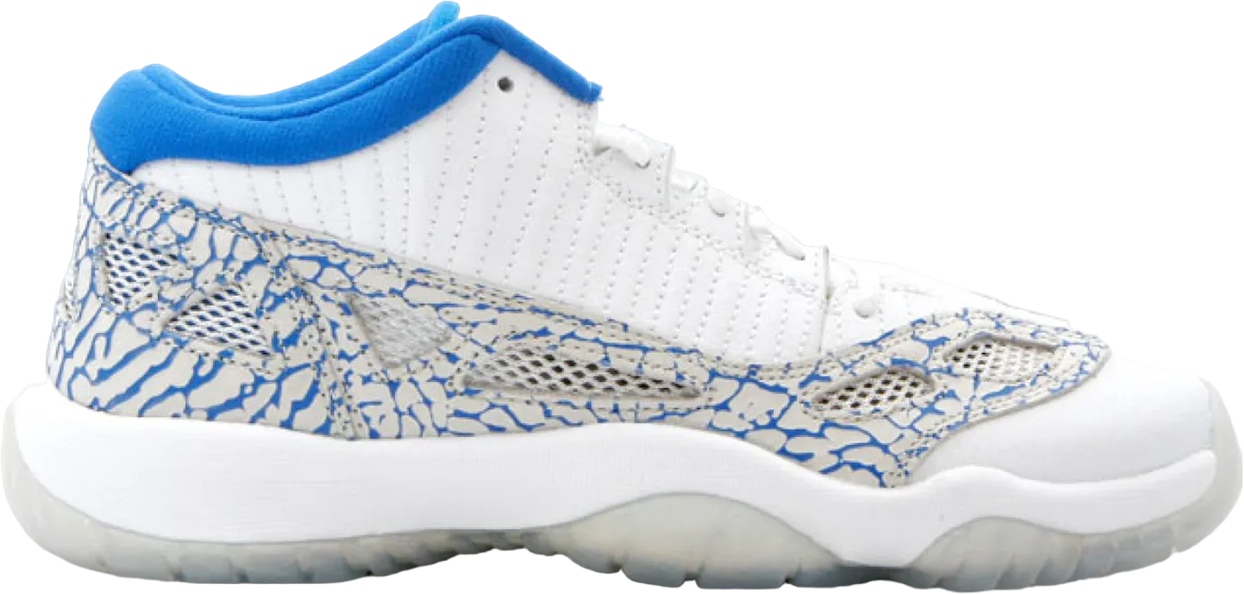 Jordan 11 Retro Low Ie White Argon Blue Gs