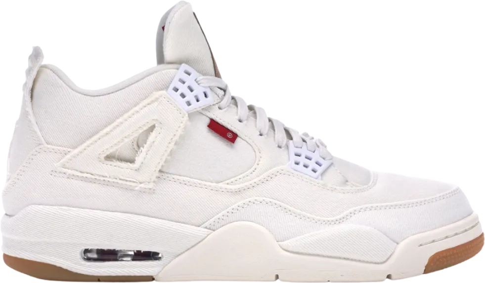 Jordan 4 Retro Levis White Blank Tag