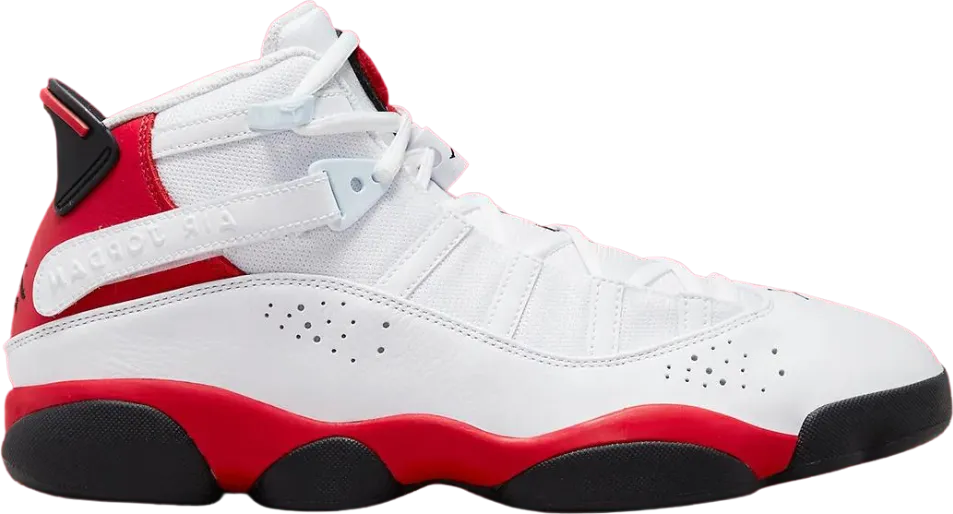 Jordan 6 Rings White Red Black