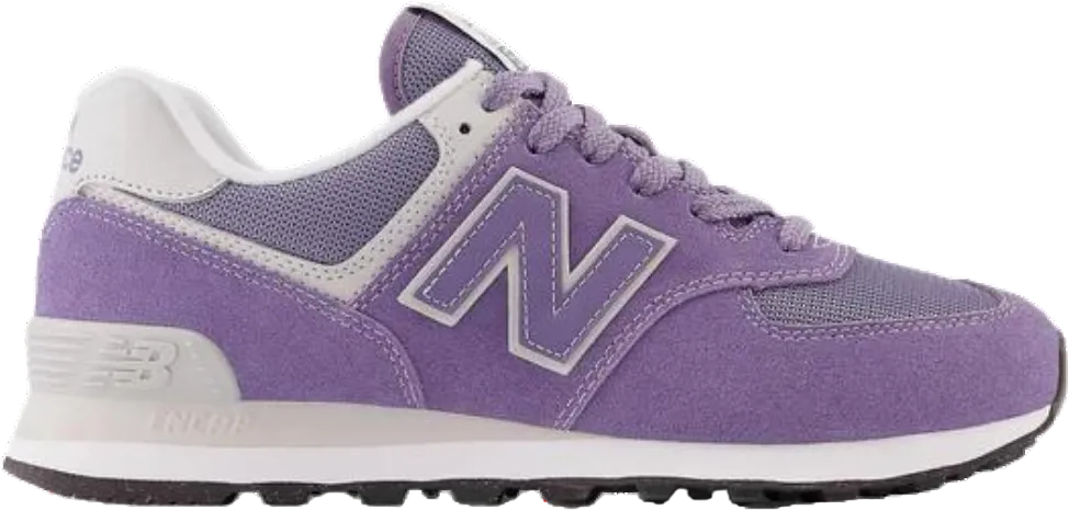 New Balance 574 Lavender White