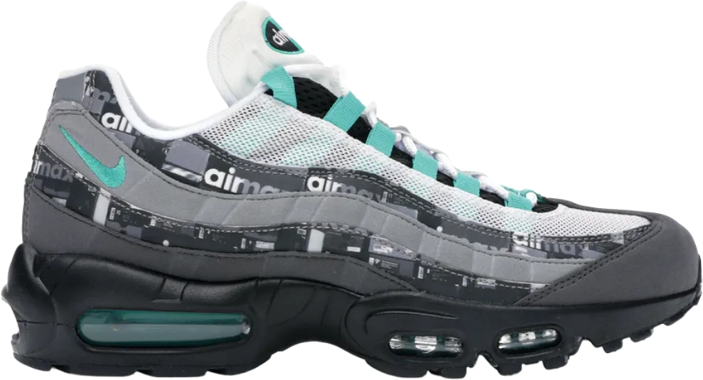 Nike Air Max 95 Atmos We Love Nike Black Clear Jade Medium Ash Dark Pewter