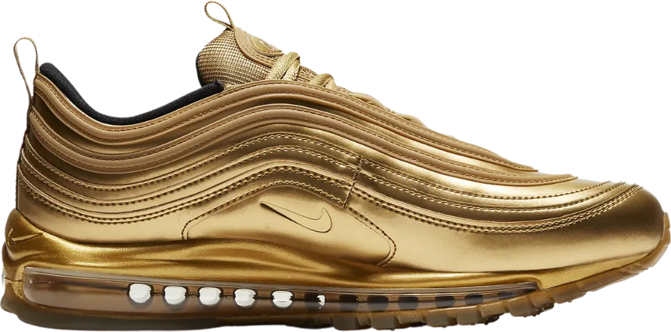 Nike Air Max 97 Metallic Gold Black University Red Metallic Gold