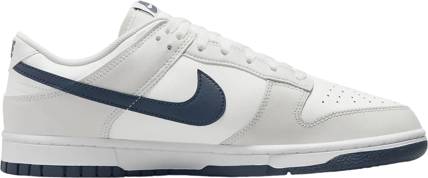Nike Dunk Low Retro White Platinum Tin Midnight Navy