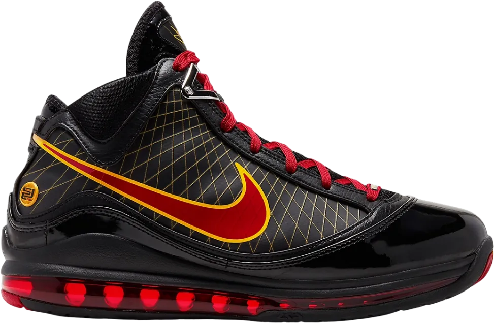 Nike Lebron 7 Fairfax Away 2020 Black Varsity Red Varsity Maize